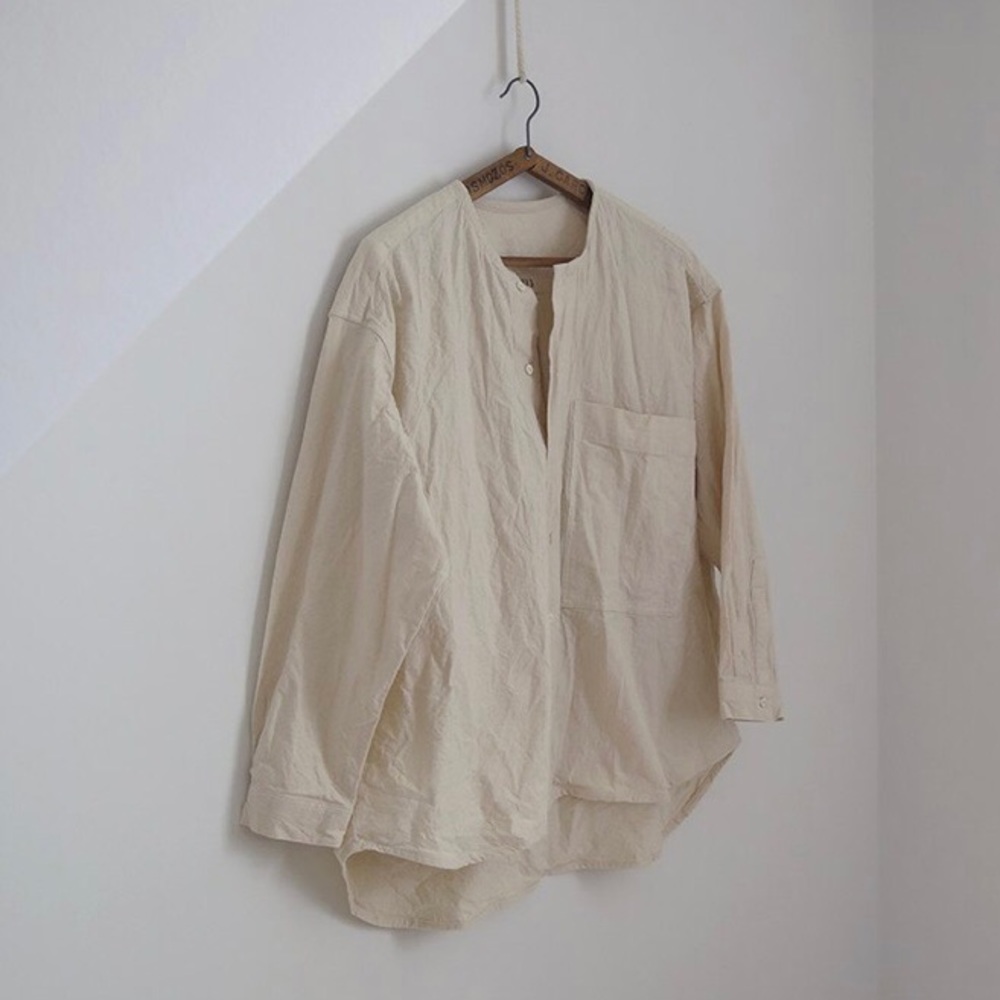 Handmade Oversized 100% Raw Silk Shirt by Matka